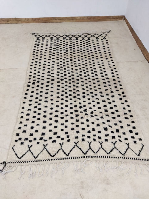 MyTindy Moroccan rug Style Beni ourain rug 5x8 ft Handmade rug Berber rug