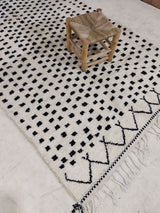 MyTindy Moroccan rug Style Beni ourain rug 5x8 ft Handmade rug Berber rug, view 3