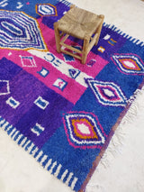 MyTindy Moroccan rug Style Azilal rug 5x8 ft Handmade rug Berber rug, view 4