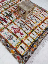 MyTindy Moroccan rug Style Azilal rug 5x8 ft Handmade rug Berber rug, view 3