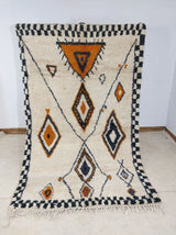 MyTindy Moroccan rug Style Azilal rug 5x8 ft Handmade rug Berber rug, view 6