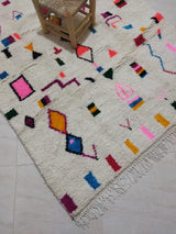 MyTindy Moroccan rug Style Azilal rug 5x8 ft Handmade rug Berber rug, view 4