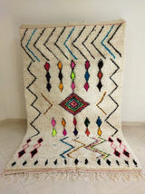 MyTindy Moroccan rug Style Azilal rug 5x8 ft Handmade rug Berber rug, view 6