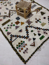 MyTindy Moroccan rug Style Azilal rug 5x8 ft Handmade rug Berber rug, view 4