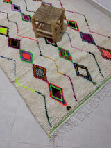 MyTindy Moroccan rug Style Azilal rug 5x8 ft Handmade rug Berber rug, view 4