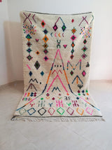 MyTindy Moroccan rug Style Azilal rug 5x8 ft Handmade rug Berber rug, view 6