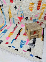 MyTindy Moroccan rug Style Azilal rug 5x8 ft Handmade rug Berber rug, view 4