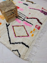 MyTindy Moroccan rug Style Azilal rug 5x8 ft Handmade rug Berber rug, view 5