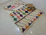 MyTindy Moroccan rug Style Azilal rug 5x8 ft Handmade rug Berber rug, view 2