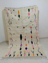 MyTindy Moroccan rug Style Azilal rug 5x8 ft Handmade rug Berber rug, view 6