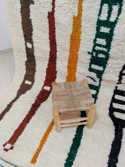 MyTindy Moroccan rug Style Azilal rug 5x8 ft Handmade rug Berber rug