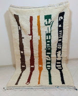 MyTindy Moroccan rug Style Azilal rug 5x8 ft Handmade rug Berber rug, view 6