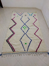 MyTindy Moroccan rug Style Azilal rug 5x8 ft Handmade rug Berber rug, view 2