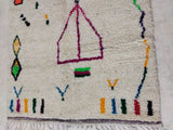 MyTindy Moroccan rug Style Azilal rug 5x8 ft Handmade rug Berber rug, view 3