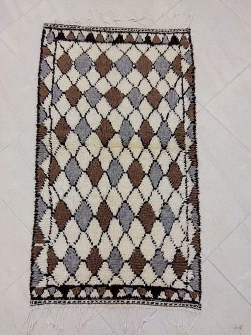 MyTindy Moroccan rug Style Azilal rug 5x8 ft Handmade rug Berber rug