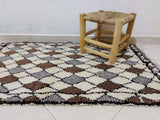 MyTindy Moroccan rug Style Azilal rug 5x8 ft Handmade rug Berber rug, view 2