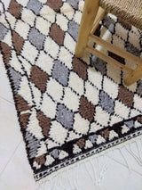 MyTindy Moroccan rug Style Azilal rug 5x8 ft Handmade rug Berber rug, view 3