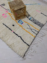 MyTindy Moroccan rug Style Azilal rug 5x8 ft Handmade rug Berber rug, view 5
