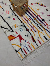 MyTindy Moroccan rug Style Azilal rug 5x8 ft Handmade rug Berber rug, view 3