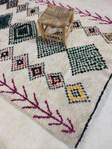 MyTindy Moroccan rug Style Azilal rug 5x8 ft Handmade rug Berber rug, view 3
