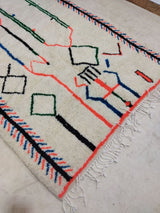 MyTindy Moroccan rug Style Azilal rug 5x8 ft Handmade rug Berber rug, view 4
