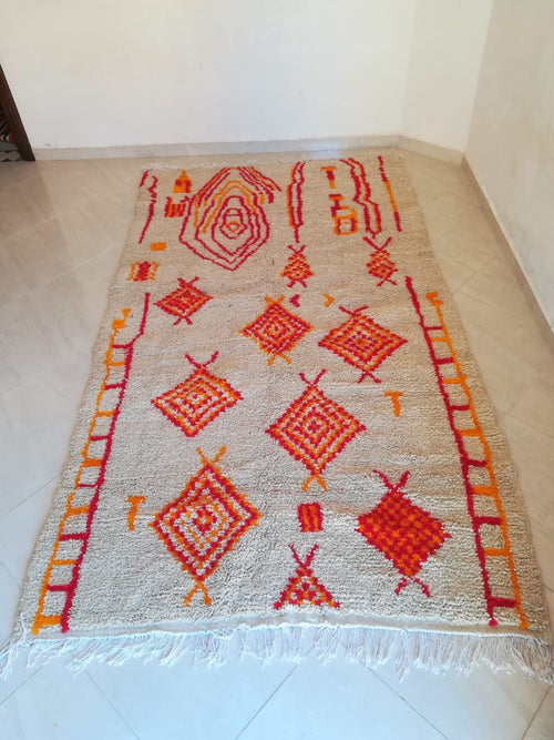 MyTindy Moroccan rug Style Azilal rug 5x9 ft Handmade rug Berber rug