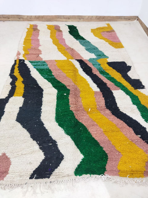 MyTindy Moroccan rug Style Azilal rug 5x9 ft Handmade rug Berber rug