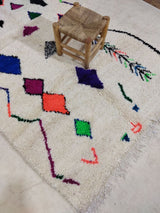 MyTindy Moroccan rug Style Azilal rug 5x9 ft Handmade rug Berber rug, view 4