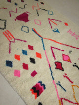 MyTindy Moroccan rug Style Azilal rug 5x9 ft Handmade rug Berber rug, view 3