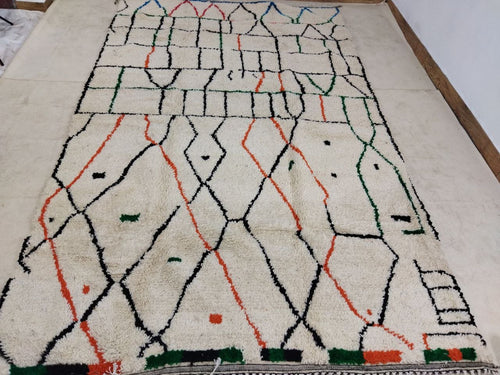 MyTindy Moroccan rug Style Azilal rug 6x10 ft Handmade rug Berber rug