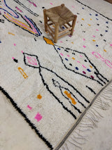 MyTindy Moroccan rug Style Azilal rug 6x10 ft Handmade rug Berber rug, view 4