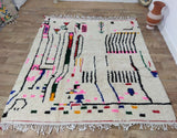 MyTindy Moroccan rug Style Azilal rug 6x7 ft Handmade rug Berber rug, view 2