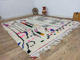 MyTindy Moroccan rug Style Azilal rug 6x7 ft Handmade rug Berber rug, view 4