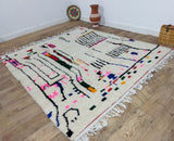 MyTindy Moroccan rug Style Azilal rug 6x7 ft Handmade rug Berber rug, view 5