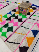 MyTindy Moroccan rug Style Azilal rug 6x9 ft Handmade rug Berber rug, view 2