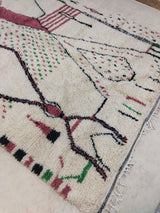 MyTindy Moroccan rug Style Azilal rug 6x9 ft Handmade rug Berber rug, view 3
