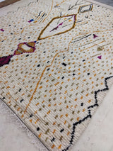 MyTindy Moroccan rug Style Azilal rug 8x9 ft Handmade rug Berber rug, view 5