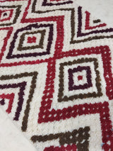 MyTindy Moroccan rug Style Red Azilal rug 4x8 ft Handmade rug Berber rug, view 2