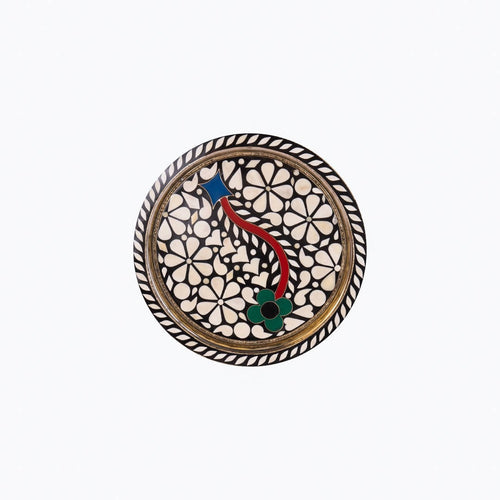 MyTindy Moroccan Serving Plate Made with Copper Bones and Resin