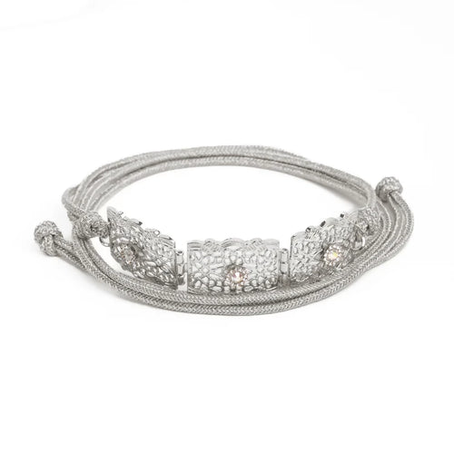 MyTindy Moroccan Silver Strass Mdamma Belt