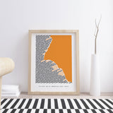 MyTindy 90/2034 Km Moroccan Surf Coast by G.M - Poster, view 2