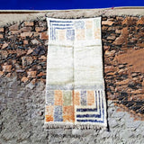 MyTindy Moroccan Orange and Green Traditional Rug, view 5