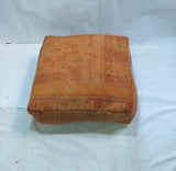 MyTindy Moroccan Vintage Pouf Orange, view 2