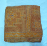 MyTindy Moroccan Vintage Pouf Orange, view 3