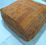 MyTindy Moroccan Vintage Pouf Orange, view 5