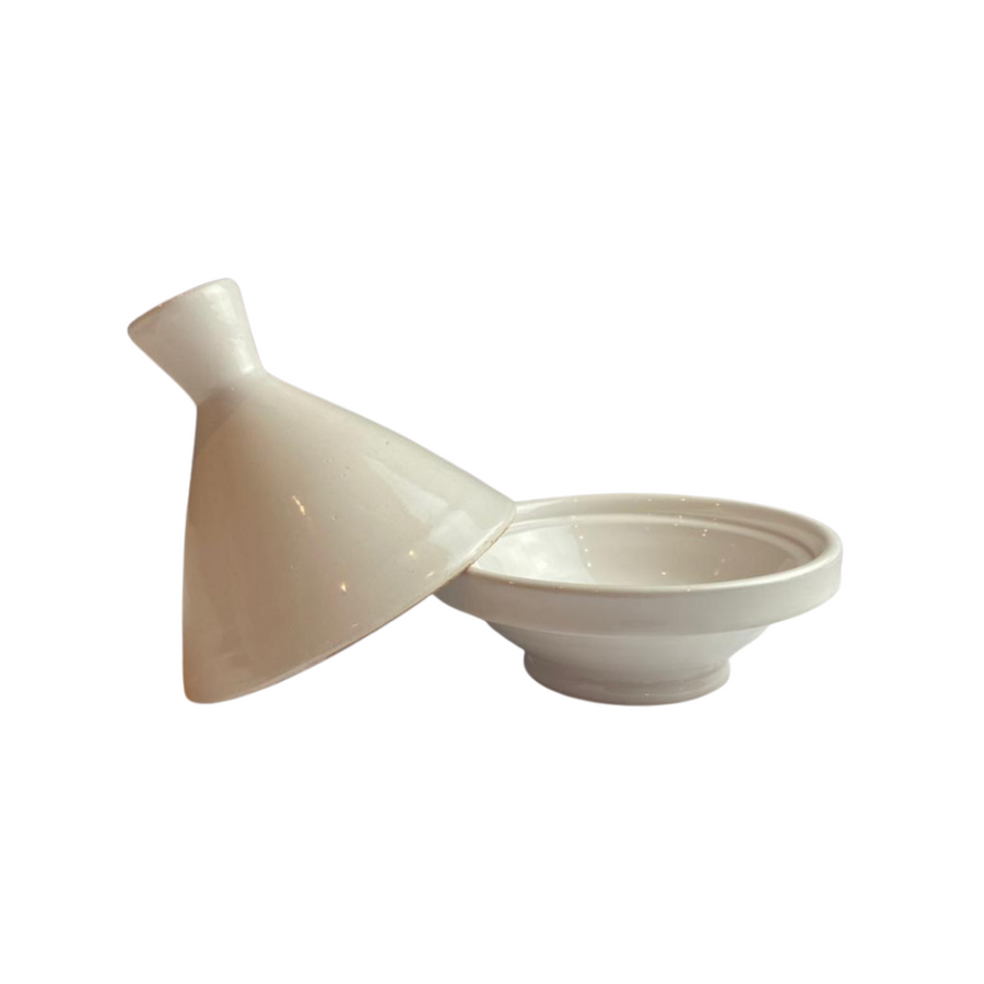 MyTindy Moroccan White Terracotta Tagine