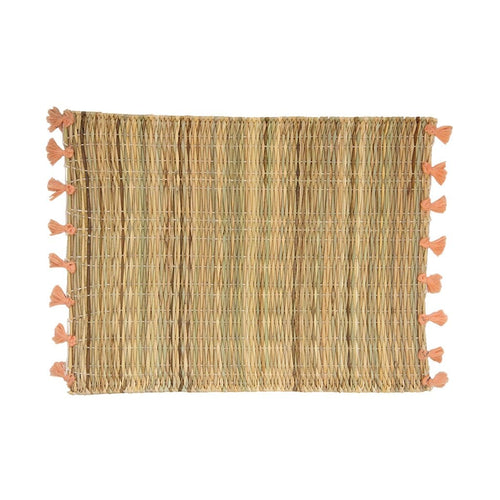 MyTindy Moroccan Wicker Placemats with Tassels