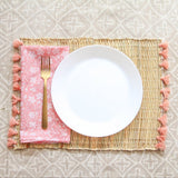 MyTindy Moroccan Wicker Placemats with Tassels, view 2