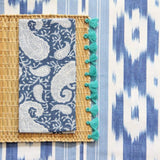 MyTindy Moroccan Wicker Placemats with Tassels, view 4