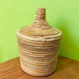 MyTindy Moroccan Wool Pot - White, no Pompom, view 3